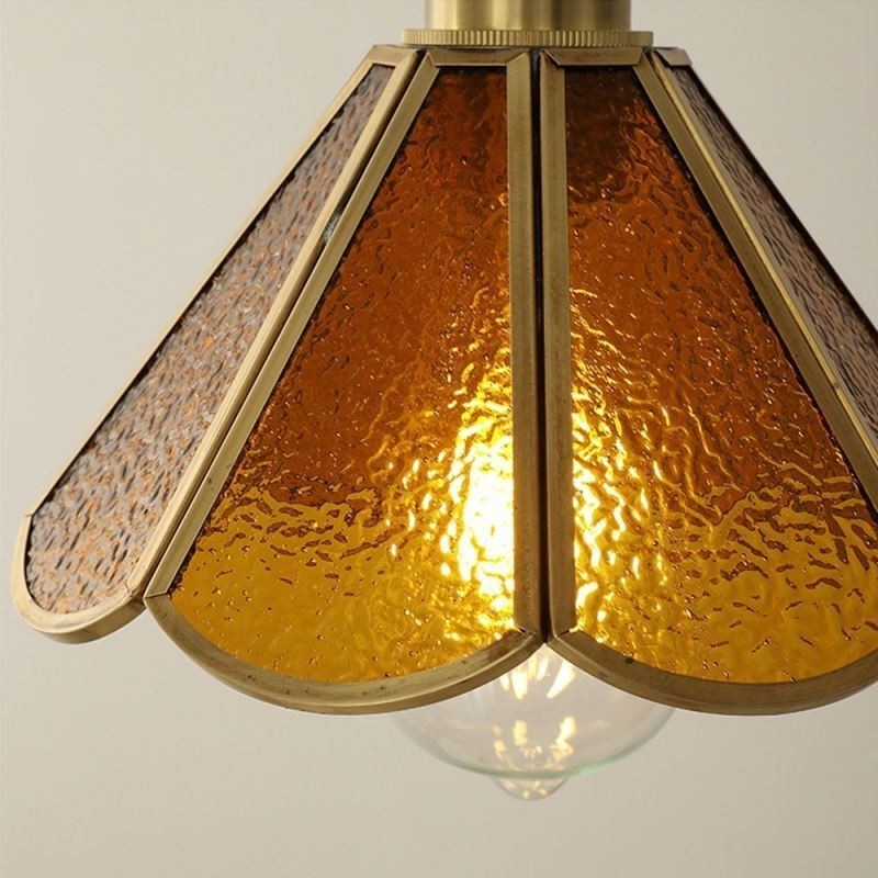 Mini Luminária Pendente de Vidro Moderna e Simples Luminária de Teto de Vidro