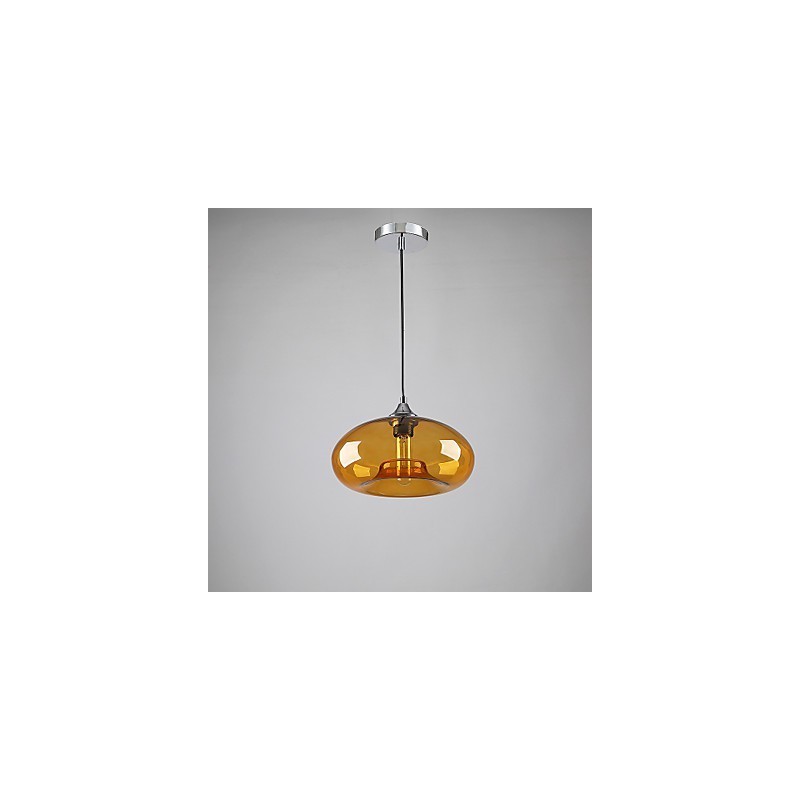 Característica moderna 1 pingente de luz com cúpula de vidro transparente