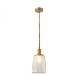 Luminária pendente de vidro minimalista moderna Luminária de teto decorativa