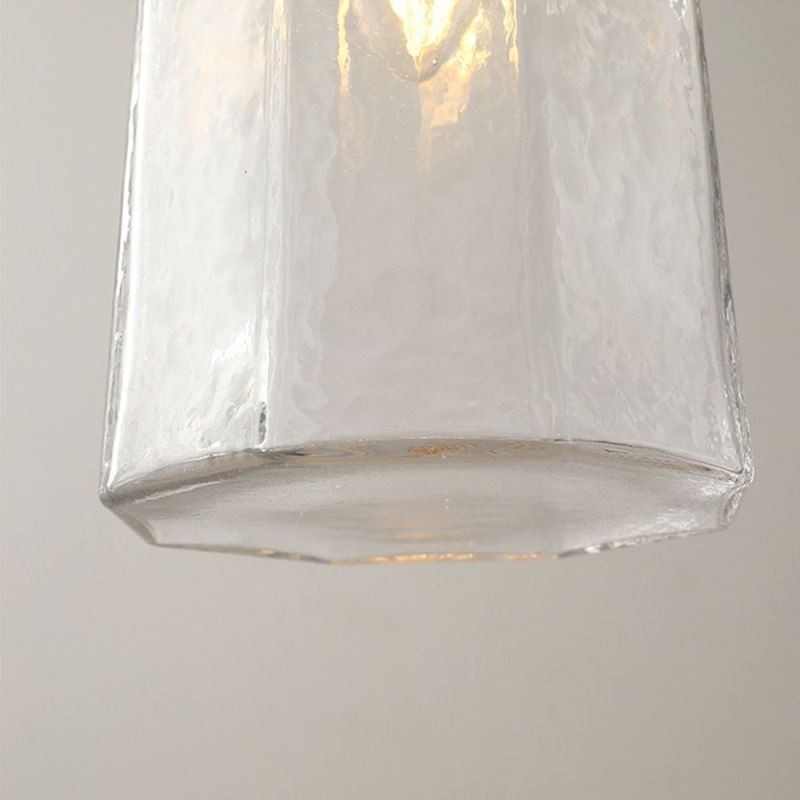 Luminária pendente de vidro minimalista moderna Luminária de teto decorativa