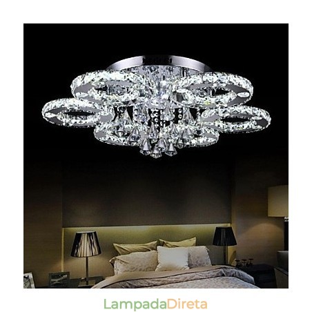 Moderno Contemporâneo Cristal Cromado Metal Montagem Embutida Moderno Contemporâneo Cristal Cromado Metal Montagem Embutida