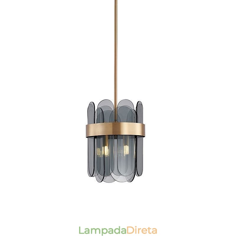 Iluminação moderna de pingente de vidro