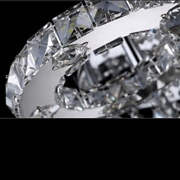 Moderno Contemporâneo Cristal Cromado Metal Montagem Embutida