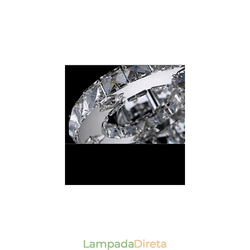 Moderno Contemporâneo Cristal Cromado Metal Montagem Embutida