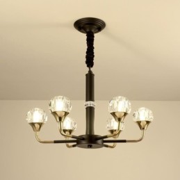 Lustre de cristal moderno e elegante