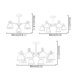 Luminária pendente moderna e simples de macaron Iluminação criativa de madeira