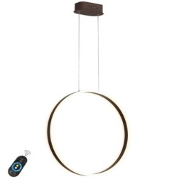 Luminária pendente nórdica em acrílico em formato de anel