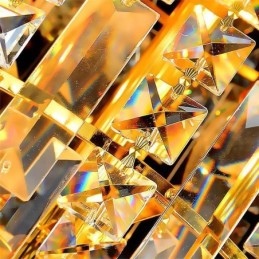 Lustre de cristal europeu com pingente longo