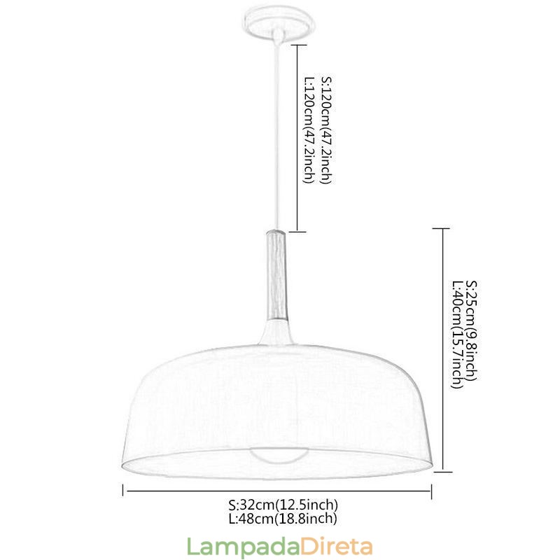 Luminária pendente nórdica individual ajustável, iluminação de calor para casa