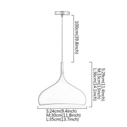 Luminária pendente moderna de alumínio Macaron Lamp Home Luz ajustável