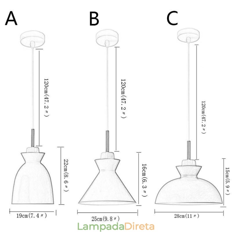 Luminária pendente nórdica cúpula de metal macaron cores lâmpada luz
