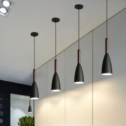 Luminária pendente moderna, design especial e simples, lâmpada de luz