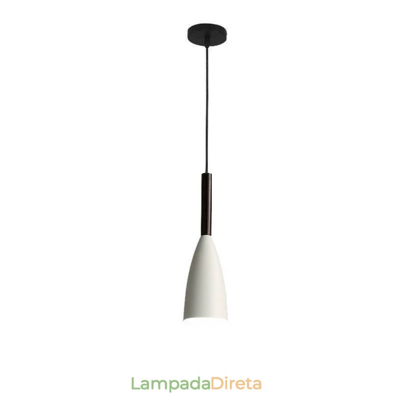 Luminária pendente moderna, design especial e simples, lâmpada de luz