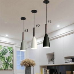 Luminária pendente moderna, design especial e simples, lâmpada de luz