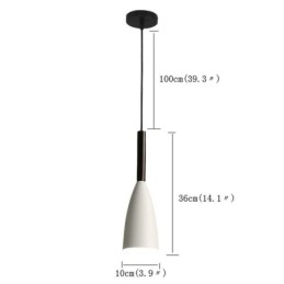 Luminária pendente moderna, design especial e simples, lâmpada de luz