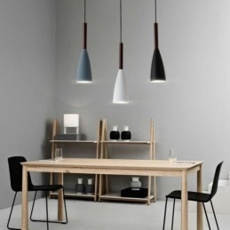 Luminária pendente moderna, design especial e simples, lâmpada de luz