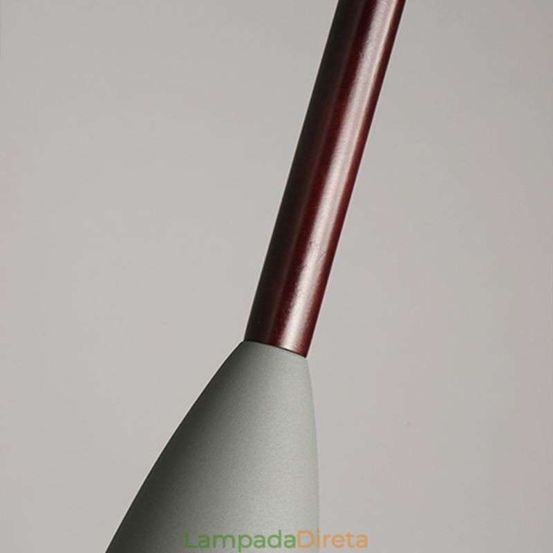 Luminária pendente moderna, design especial e simples, lâmpada de luz