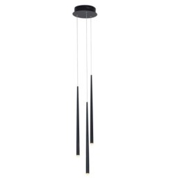 Luminária pendente moderna e simples em formato de cilindro, luminária de chuva de meteoros