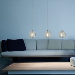 Lustre de cristal moderno com pingente de luz, luminária para iluminação doméstica