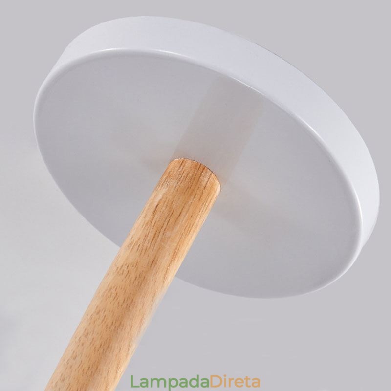 Lustre nórdico Macaron Pendant Light criativo de madeira
