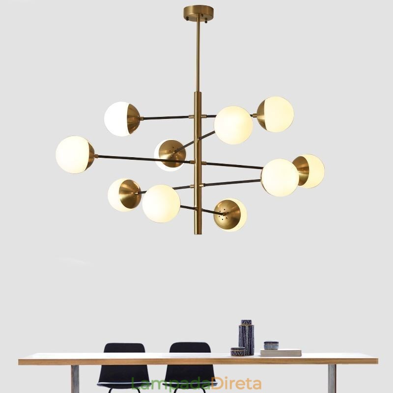 Luminária pendente contemporânea Magic Bean Sputnik Chandelier Lamp