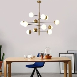 Luminária pendente contemporânea Magic Bean Sputnik Chandelier Lamp