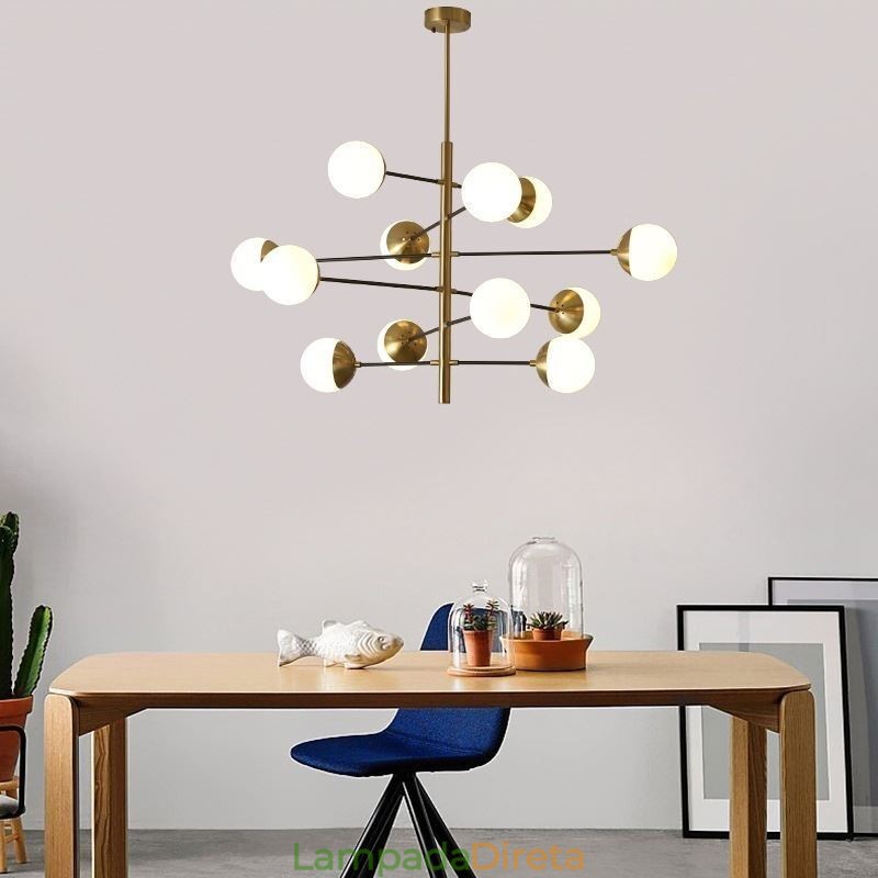 Luminária pendente contemporânea Magic Bean Sputnik Chandelier Lamp