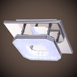 Acrílico Flush Mount 1 luz Moderno Acrílico Galvanoplastia Aço Inoxidável