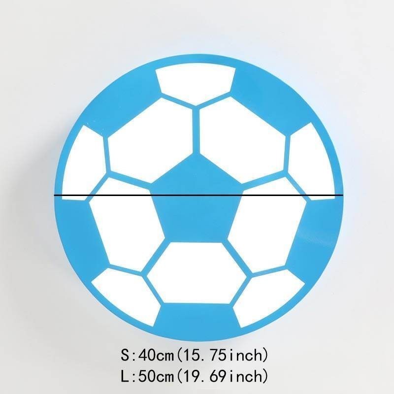 Luminária pendente criativa moderna para decoração de futebol