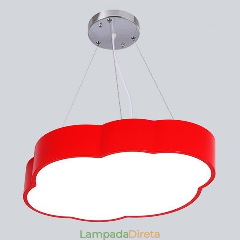 Luminária pendente moderna e simples, luminária de nuvem, desenho animado criativo, iluminação, luz