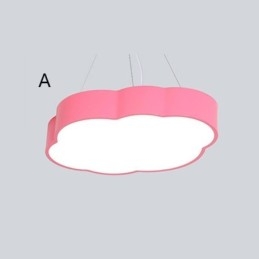 Luminária pendente moderna e simples, luminária de nuvem, desenho animado criativo, iluminação, luz
