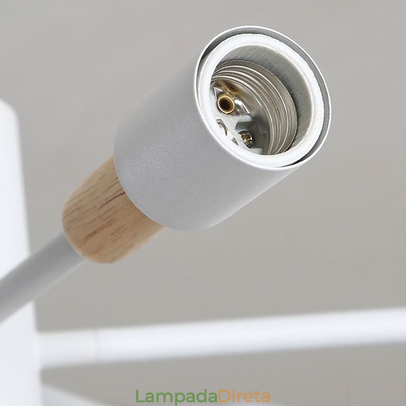 Luminária pendente nórdica criativa Luminária pendente de tronco de feijão mágico