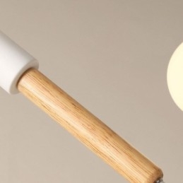 Luminária pendente nórdica criativa Luminária pendente de tronco de feijão mágico