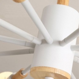 Luminária pendente nórdica criativa Luminária pendente de tronco de feijão mágico