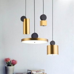 Luminária pendente moderna Nordic Acrylic Lamp Geometry Lighting Light