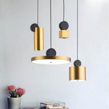 Luminária pendente moderna Nordic Acrylic Lamp Geometry Lighting Light Luminária pendente moderna Nordic Acrylic Lamp Geometry Lighting Light