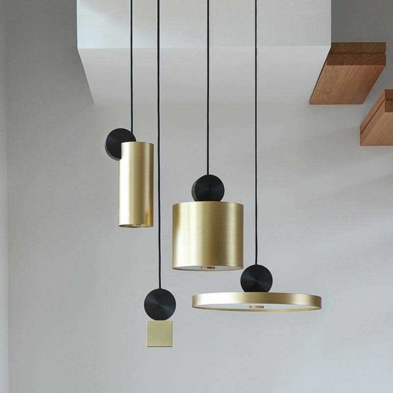Luminária pendente moderna Nordic Acrylic Lamp Geometry Lighting Light