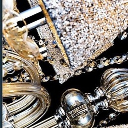 Lustre de vidro galvanizado de cristal clássico vintage moderno contemporâneo