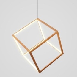 Luminária pendente pós-moderna geométrica dourada
