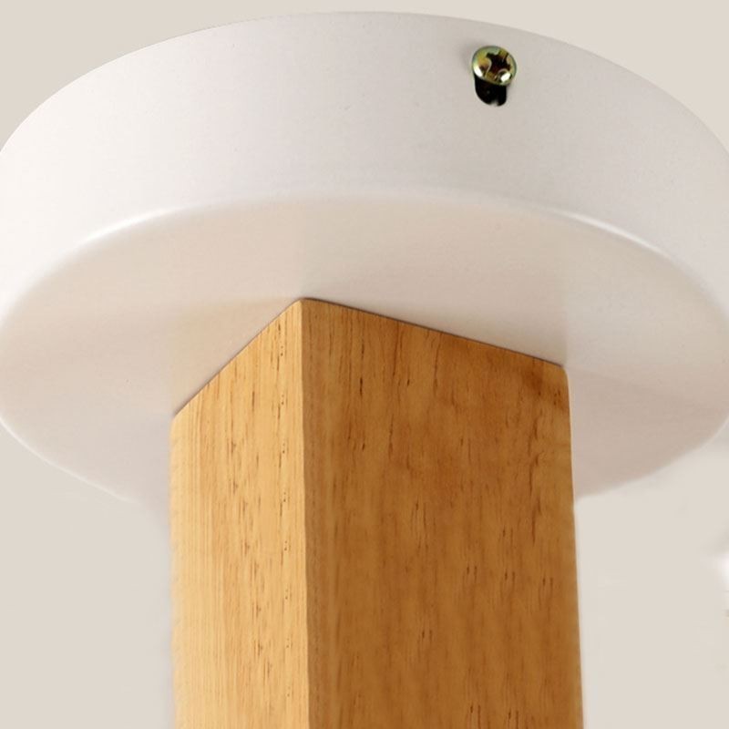 Luminária pendente nórdica de tronco Macaron