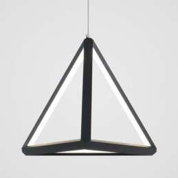 Luminária pendente pós-moderna, luz geométrica triangular, iluminação criativa de lâmpada