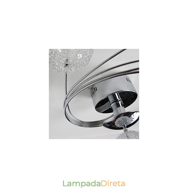 Luminária de teto moderna Living Lâmpadas incluídas 6 luzes