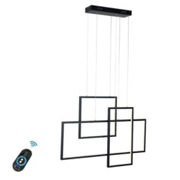 Luminária pendente nórdica Luminária pendente quadrada geométrica