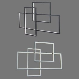 Luminária pendente nórdica Luminária pendente quadrada geométrica