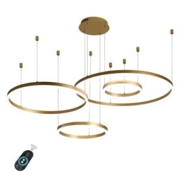 Luminária pendente pós-moderna em acrílico com formato de anel