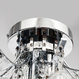 Lustre Moderno Cristal 3 Luzes