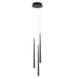Luminária pendente moderna e simples em formato de cilindro, luminária de chuva de meteoros