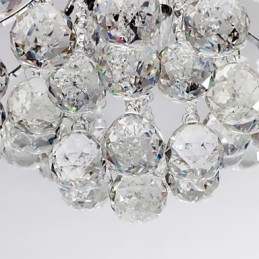 Lustre Moderno Cristal 3 Luzes