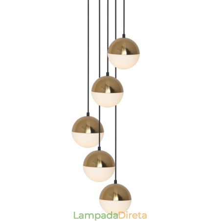 Luminária pendente nórdica em formato de círculo criativo Luminária pendente nórdica em formato de círculo criativo