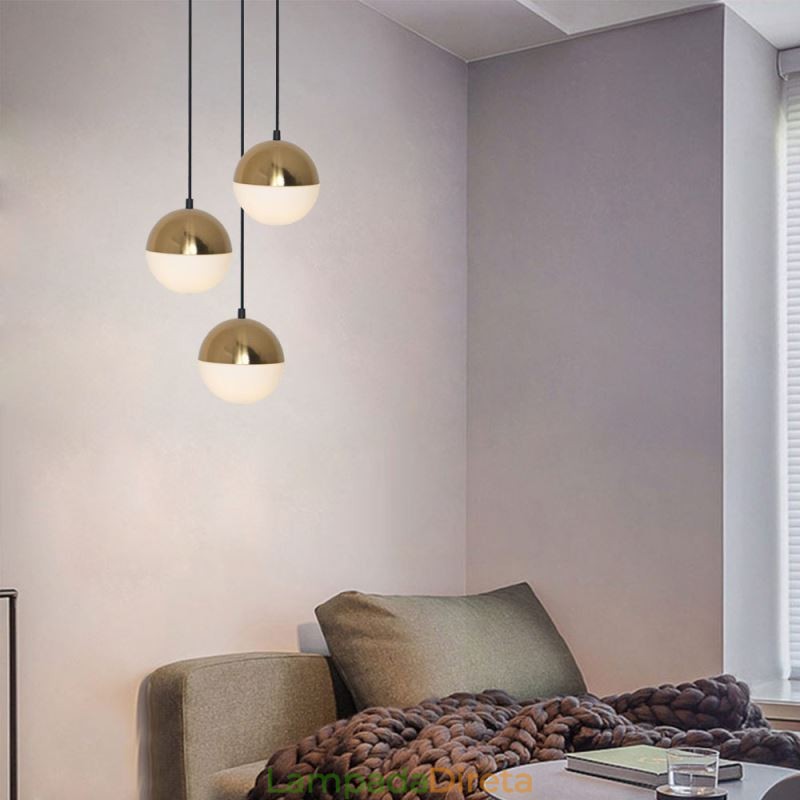 Nordic Ball Cluster Pendant Light Moderno Criativo Forma Redonda Lâmpada Iluminação